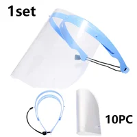 5/10Pcs Dental Protective Face Shield 10/5Pcs Detachable Face Shield 1 shelf Anti-Fog Dustproof Replacement Mask