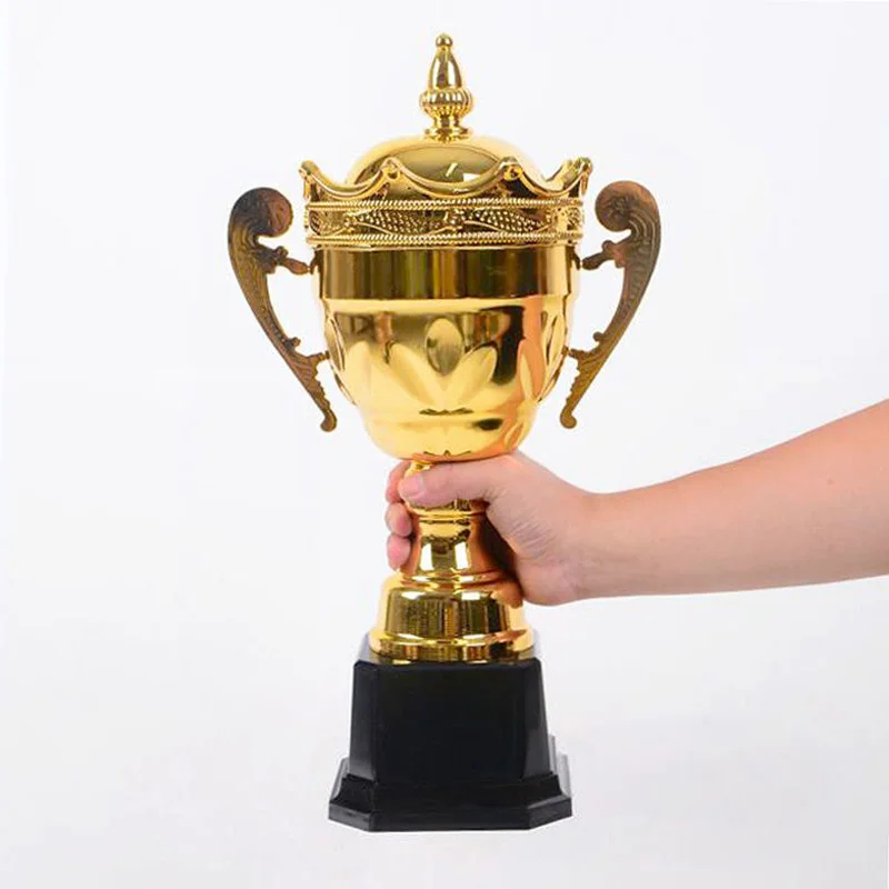 Crown Metal Gold Silver Copper Tricolor Trophy, Team Sports, Football, Basketball Game, Total Trophy, Home Decor