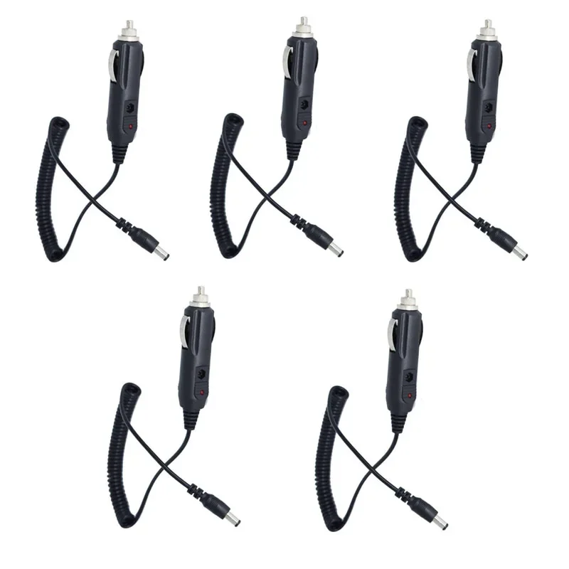 Lot 5pcs Flexible Walkie Talkie UV5R UV-5R UV-5RE DC 12V Car Power Charger Cable Fast Charging For Baofeng Radio Walkie Talkie lot 10pcs flexible walkie talkie uv5r uv 5r uv 5re dc 12v car power charger cable fast charging for baofeng radio walkie talkie