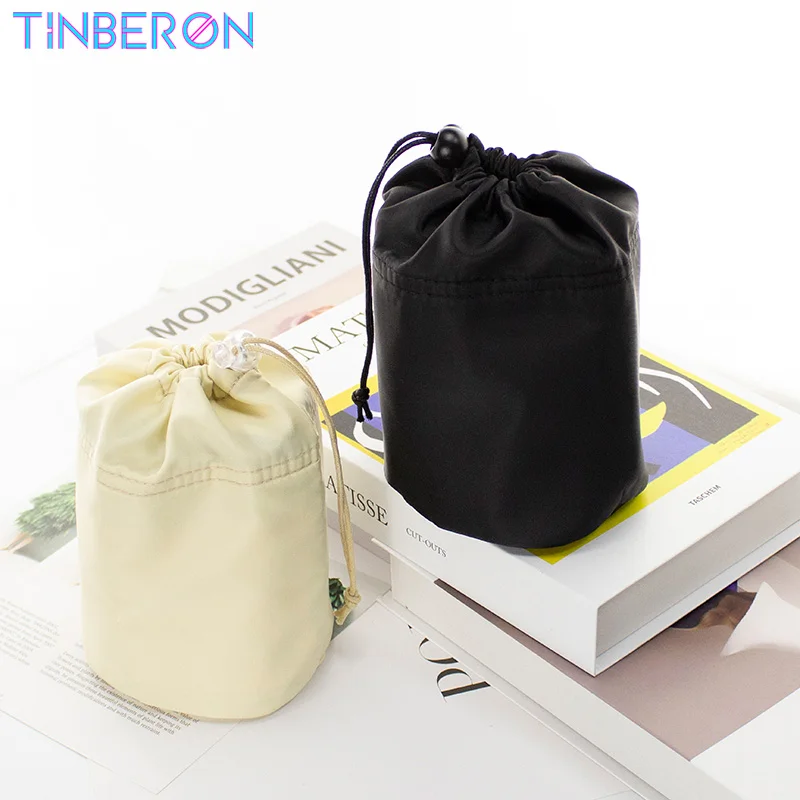 TINBERON Organizer Bag in Bag Bucket Bag Purse Travel Insert Liner Bag Storage Portable Nylon Drawstring Make Up Cosmetic Bags