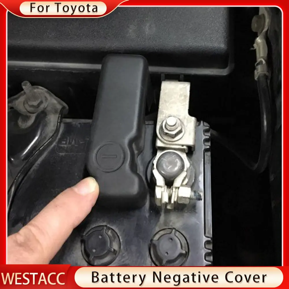 Car Battery Anode Negative Protector Cover For Toyota FJ Land Cruiser Prado 150 V8 200 2010- Rav4 Accessories car battery protector cover