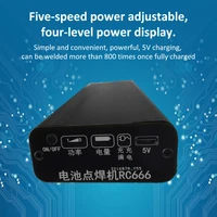 DIY Mini Spot Welder 5 Gears Adjustable Portable Handheld Spot Welding Machine Type-C Charge 18650 Lithium Battery Spot Welding 2