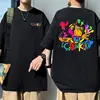 Lc Waikiki Monkey Graphic Print T-shirt Summer Funny Men Women's Cartoon Monkeys Short Sleeve T Shirts Male 100% Cotton Tshirt 1