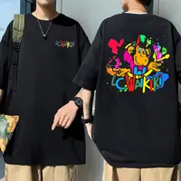 Lc Waikiki Monkey Graphic Print T-shirt Summer Funny Men Women's Cartoon Monkeys Short Sleeve T Shirts Male 100% Cotton Tshirt 1