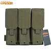 Tactical Molle M4 Triple Magazine Pouch Airsoft AK AR M4 M16 Rifle Paintball Magazine Pouches Mulit-Tool Holder 1