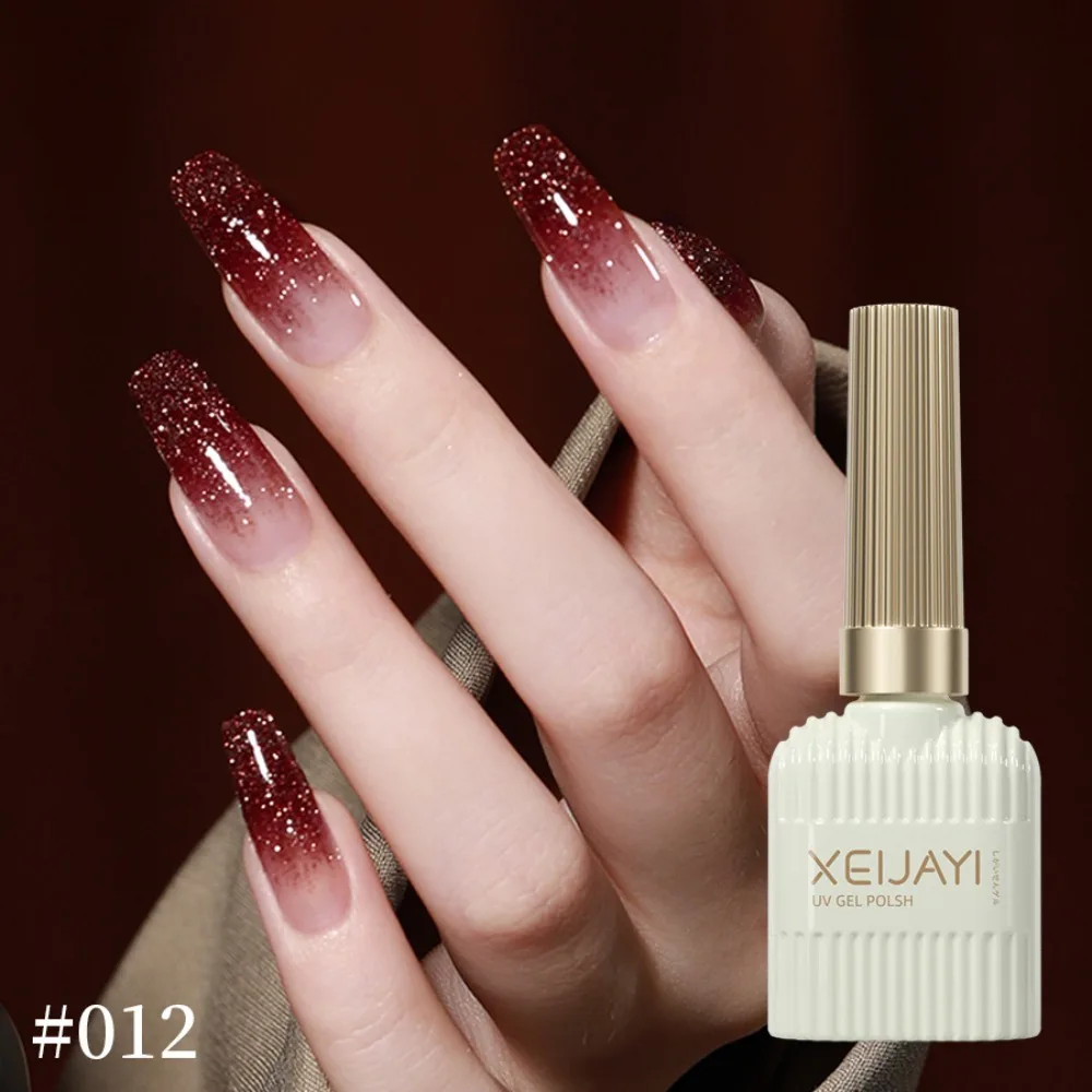 

XEIJAYI 15ML Retro Broken Diamond Gel Nail Polish Gel Varnish with Sparkles UV Soak Semi-permanent Nail Polish Manicure Products