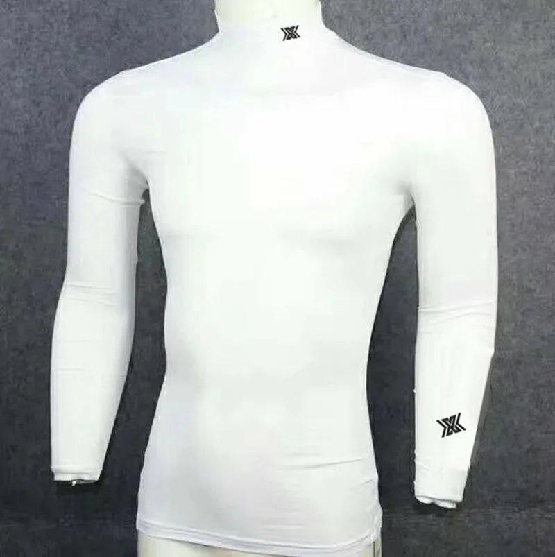 T-Shirt men golf shirt summer Ice Silk Sunscreen Elastic Golf Clothing Underwear T-shirt for Men Warmth Elastic Long-Sleeved T-Shirt Winter