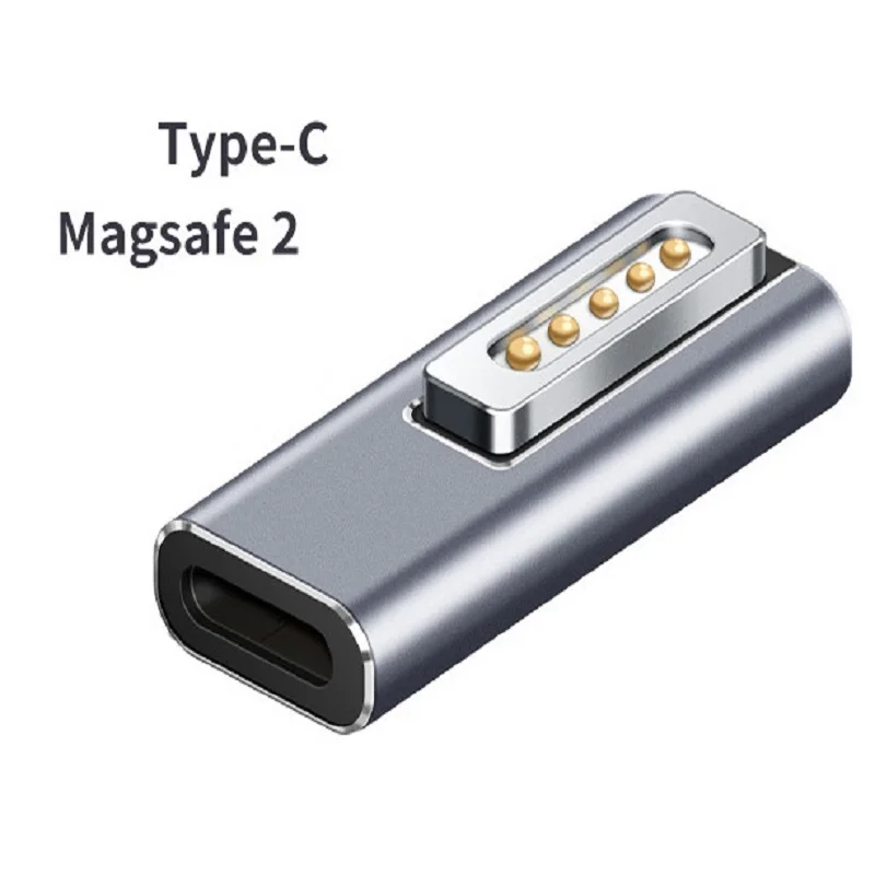 마그네틱 DC USB C 어댑터 DC 타입 C USB C - 맥세이프 1 2 커넥터 100W 고속 충전 마그네틱 플러그 어댑터 (맥북 에어/프로용)