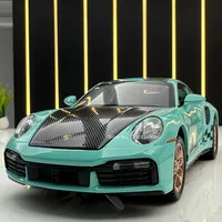 1:32 911 Turbo S Alloy Car Toy Model Metal Body Diecasts Super Sport Car with Pull Back Function Vehicle Toys for Children Gifts 1
