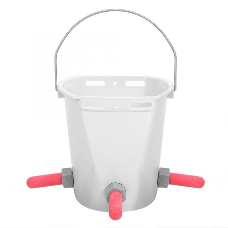 

Milk Feed Bucket Plastic Multiple Nipples Lamb Calf Milk Feed Bucket For Cattle Sheep Livestock