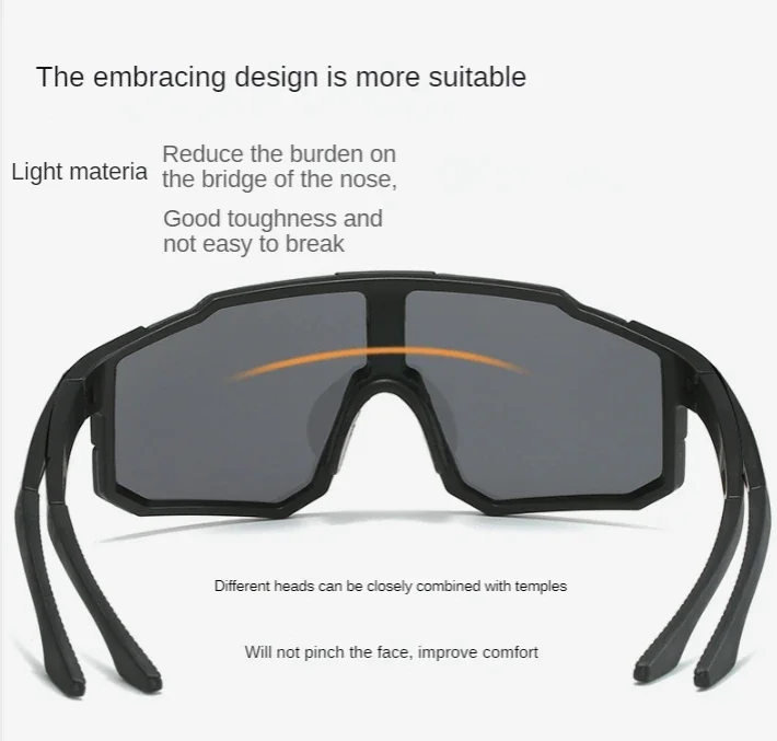 Cycling Sunglasses Sports Cycling Glasses Bike Eyewear MTB Dark Glasses Outdoor Bicycle Goggles for Men Women Sunglasses UV400 6