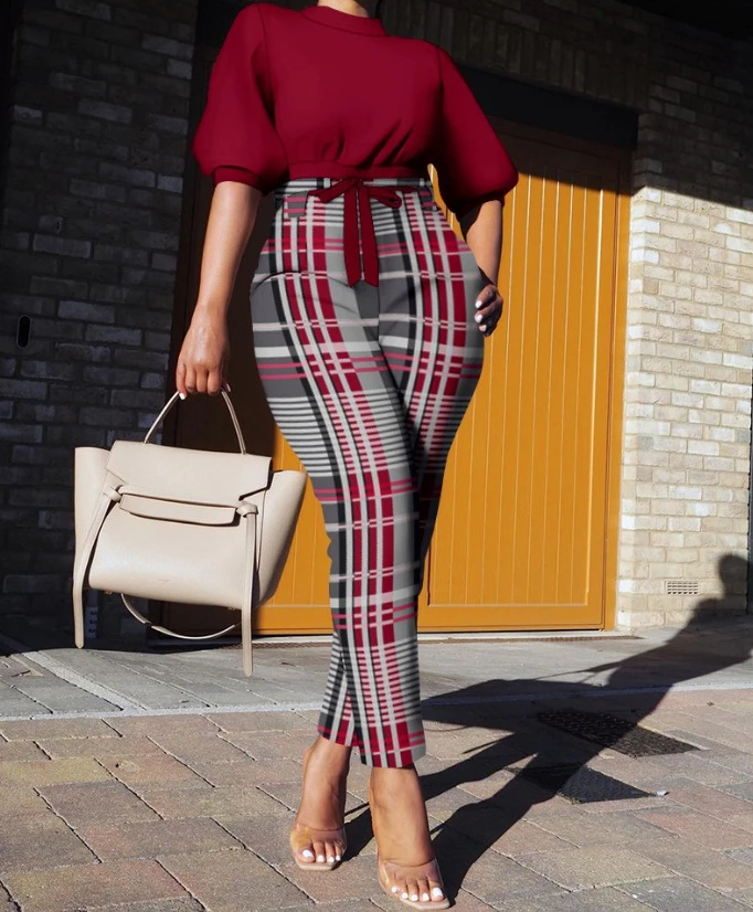 

Autumn 2 Piece Outfit Set Women 2023 Versatile Printing Short Sleeved Top and Tight Pants Fashion Casual Y2k Suit Streetwear