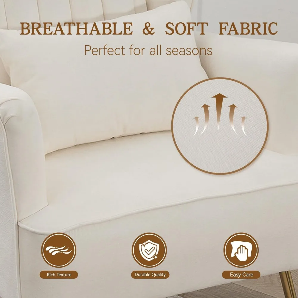 Fabric Accent Armchair 6