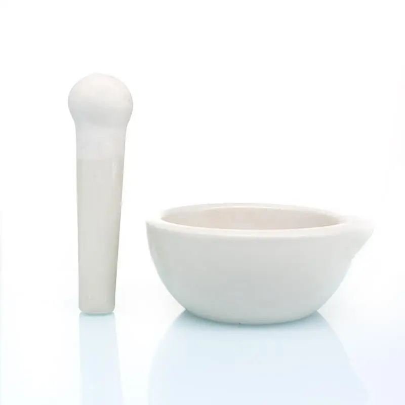 Herb Grinder Pestle and Mortar Mini Household Ceramic Mortar Pestle Set Grinding Bowls for Kitchen Spices Teas Garlic Pepper Grinder Mini Herb Mills Size