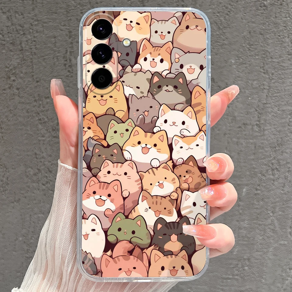 Pink Star Dinosaur Creative Silicone Clear Phone Case - Durable Bumper Housing Design