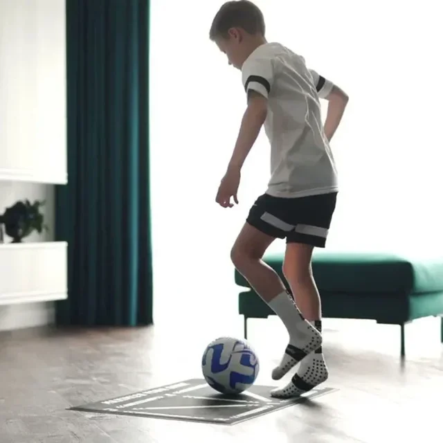 Football Training Mat Durable Non Slip Foldable Kids Adults Dribble Training Mat Football Training Indoor Ourdoor Equipment 5