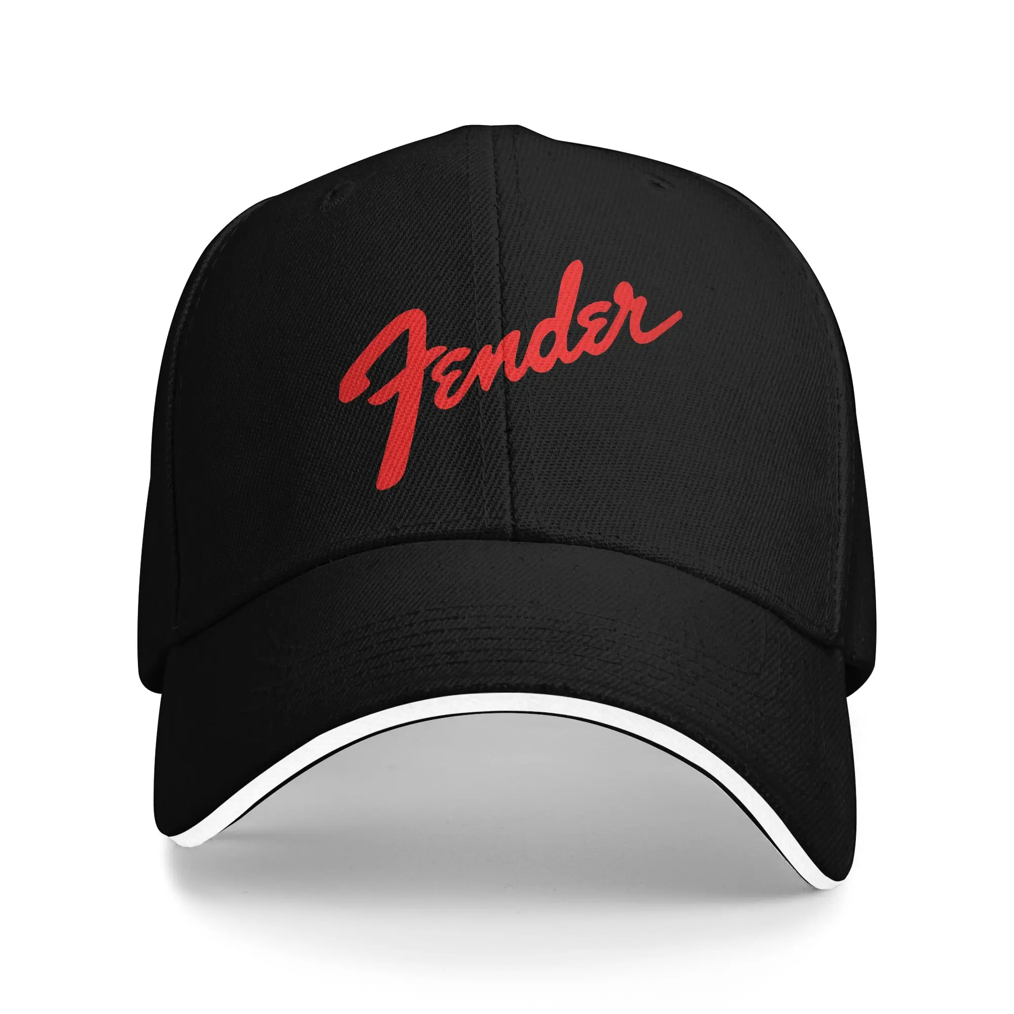 Fender Jimi Hendrix Baseballkappe für E-Gitarre, Outdoor-Gym, sonnenfest, Hip-Hop-Hüte, Paar-Damen-Mütze, klassisches Design, Snapback-Kappe – Detail 2