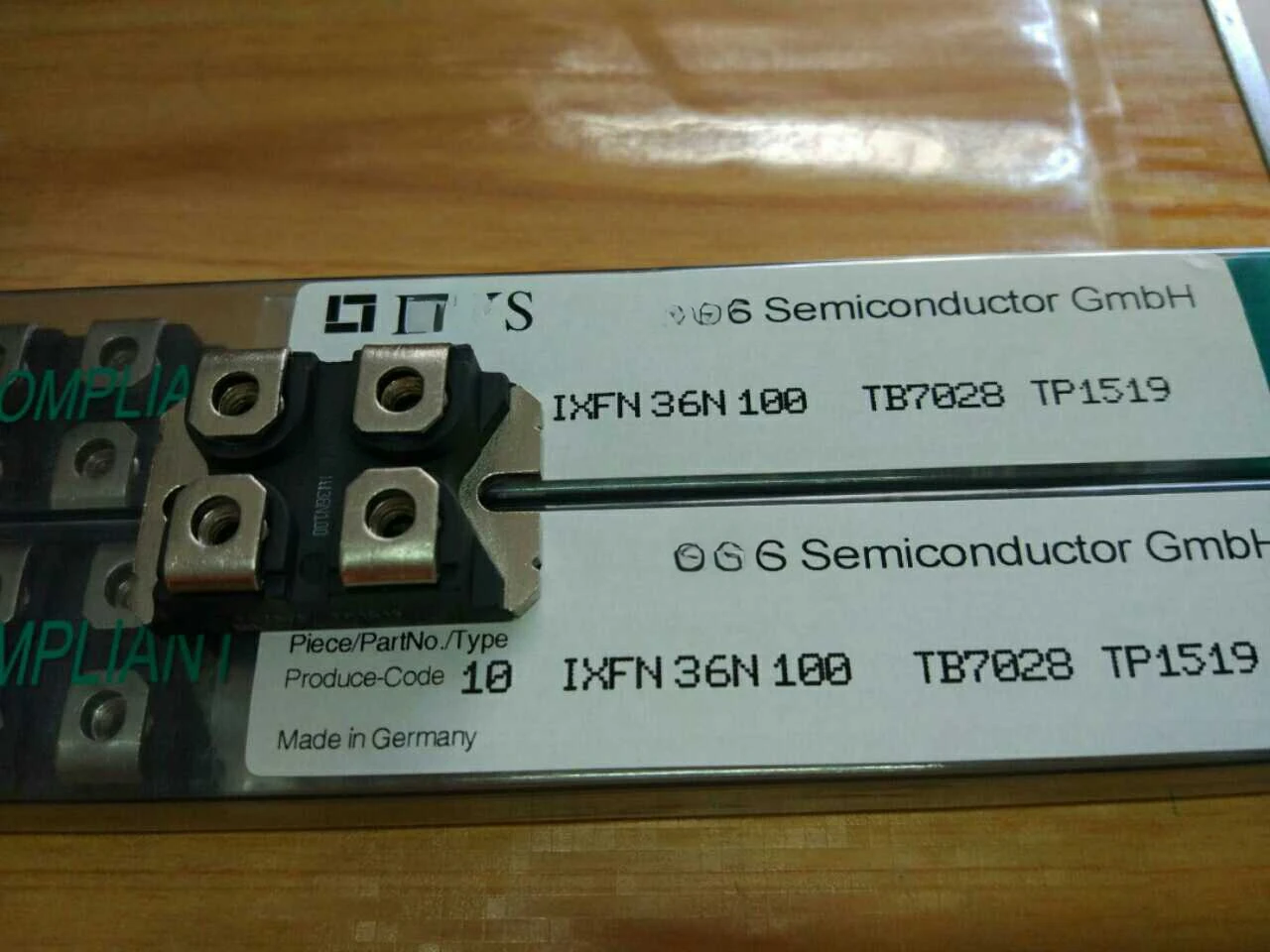 

IXFN36N100 Field Effect Rectifier IGBT Module Inquiry Post-beat