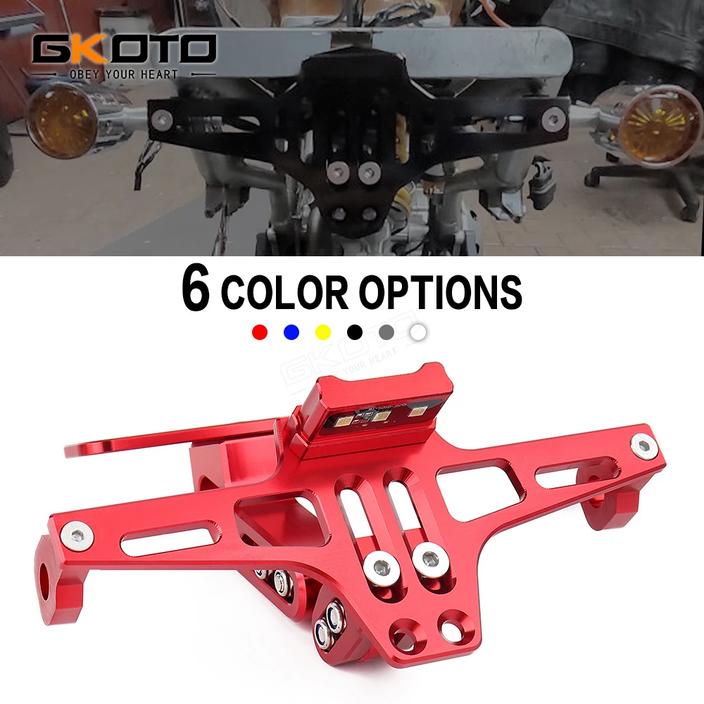 Per Suzuki Gsr Gsxr 600 750 Gsx S750 S1000 Katana Motor Fender Eliminator Targa Di Immatricolazione Staffa Porta Licenza Luce Led