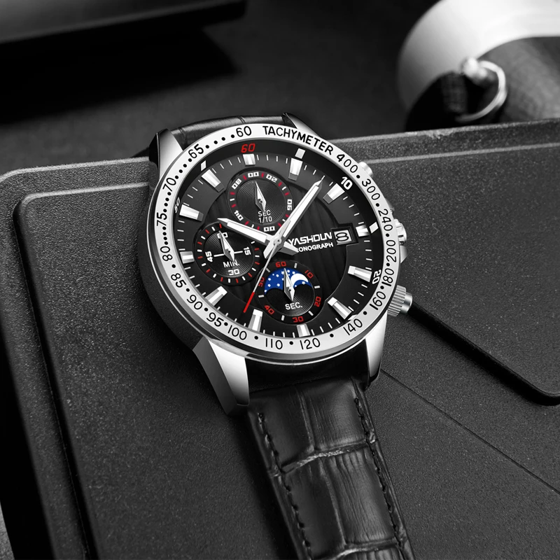 New Design Francisco Male Gift Clock Military Sport Wristwatch Casual Silicone Strap Waterproof Men's Chronograph Watch Gift2023