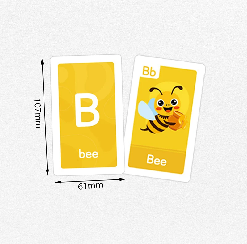 58PCS Baby Flash Cards Montessori Didactic Material Words Letter Number Learn Cards Color Shape Cognition Educational Parish Toy