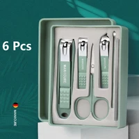 6Pcs/Set HighGrade Nail Clippers for Household Men And Women Universal Pedicure Tools Portable Nail Tools Glass File Earpick 1