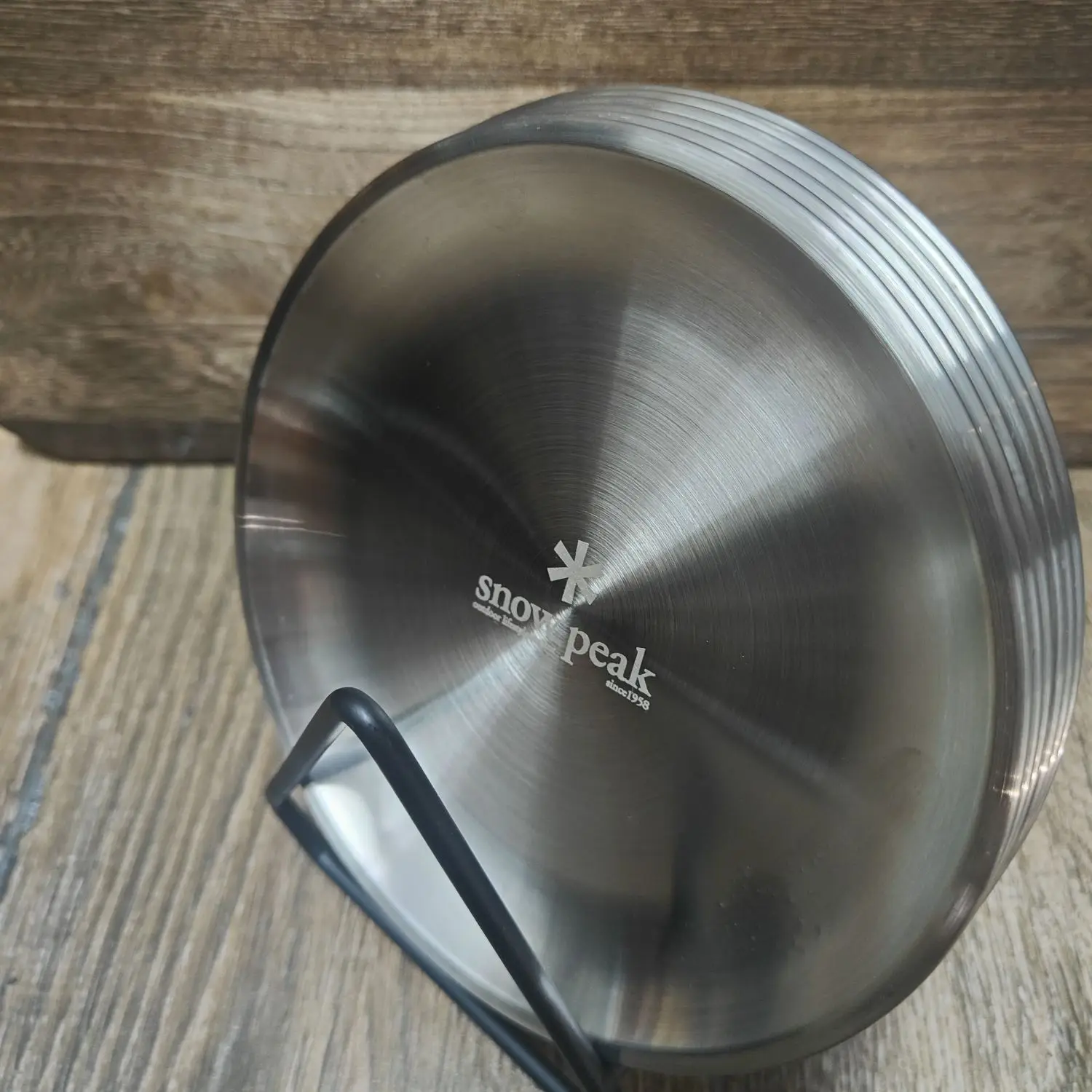 

Snow Peak Camping Tray Outdoor Set Of Six Stainless Steel Disc Snack Plate French Fries Fried Chicken New