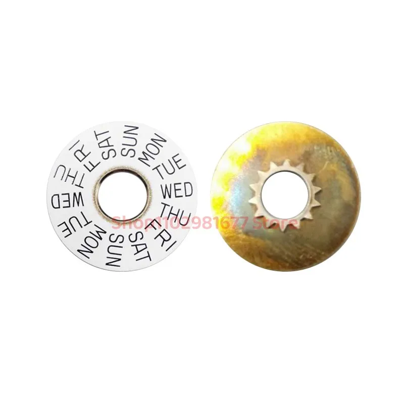 Watch Parts 7750 Black White Vintage Day  Week Wheel Disc Insert Ring Fits for 7750 Automatic Movement Accessories 107834