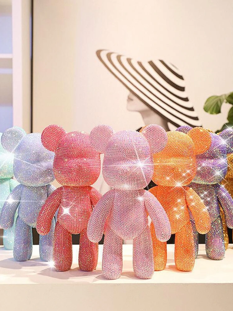 DIY Handmade Bear Figurines Diamond Painting Interior Rhinestone
