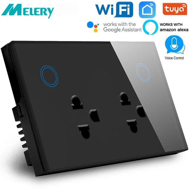 alexa smart double wifi plug with