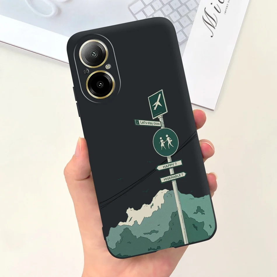 Fashion Moon Pattern Soft Silicone Protective Back Cover