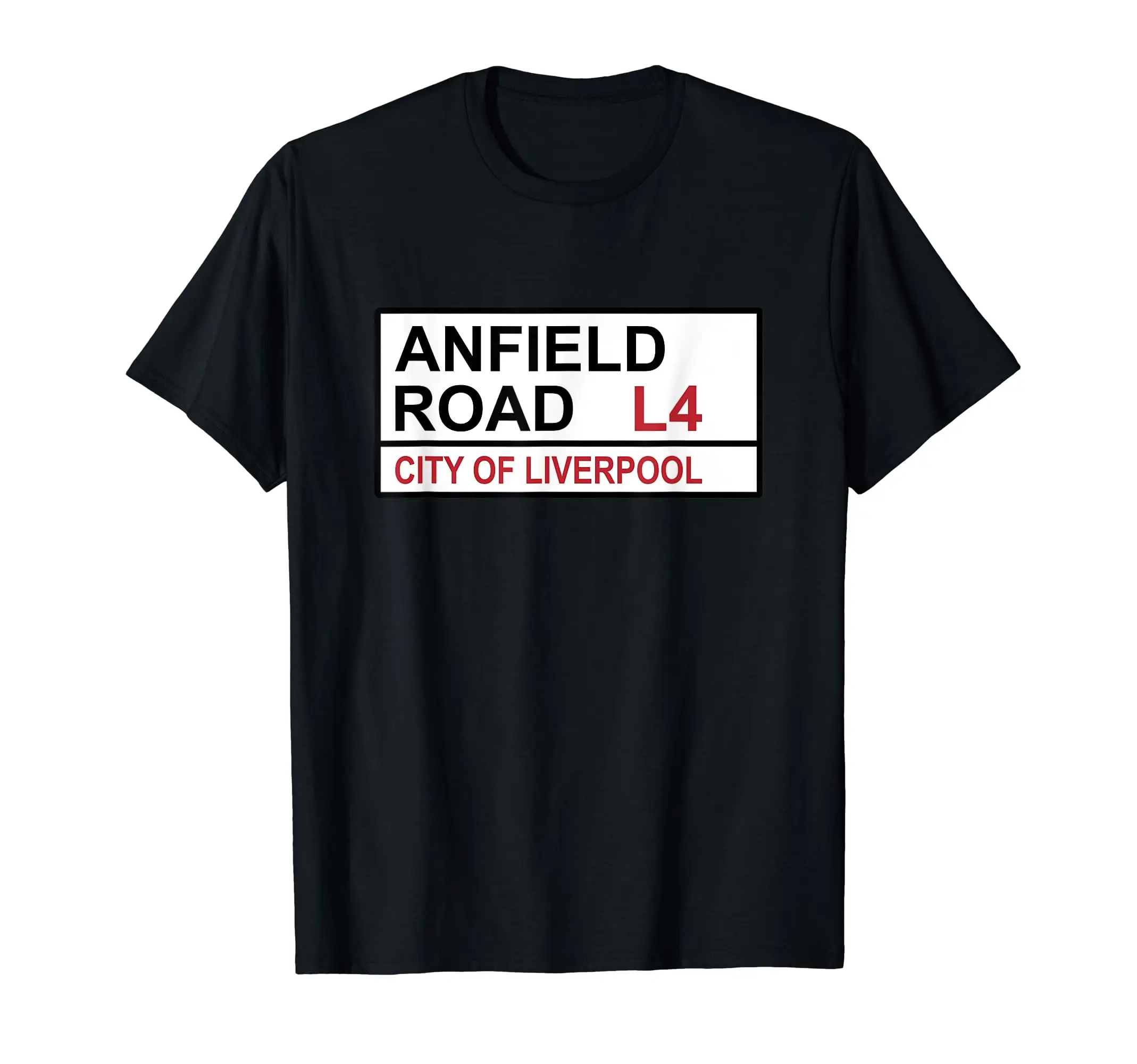 Liverpool Football Team Anfield Road Street Sign T-Shirt AliExpress