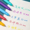 5Pcs/box Retro Kawaii Diverse Color Gel Pen Set 0.5mm Fine Tip Ballpoint Pen for Students To Write on School Stationery 5