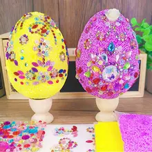 

1 Set Eggs Toy Durable Lovely Decorative Snow Polymer Clay Easter Eggs for Children Handmade Toys Painting Eggs Toy