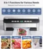 Vacuum Sealer Machine, Beelicious® 85KPA Fully Automatic 8-IN-1 Food Sealer with Bags Storage, Build-in Cutter, Moist Mode 3