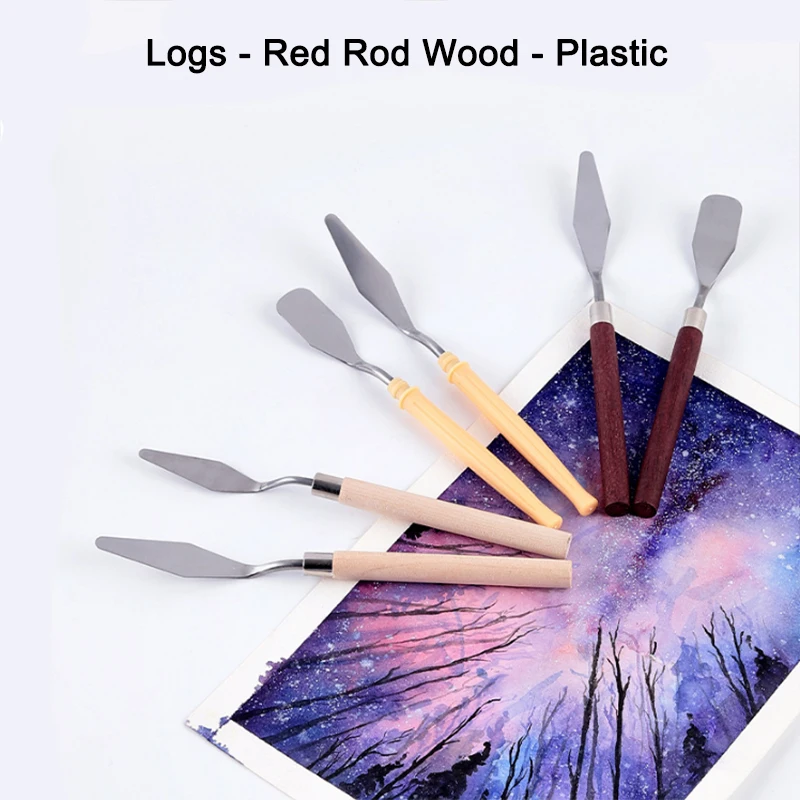 7Pcs Stainless Steel Oil Painting Knives Artist Crafts Spatula Palette Knife Gouache Supplies Oil Painting Knife Scraper Art oil painting knife,oil painting scrapers