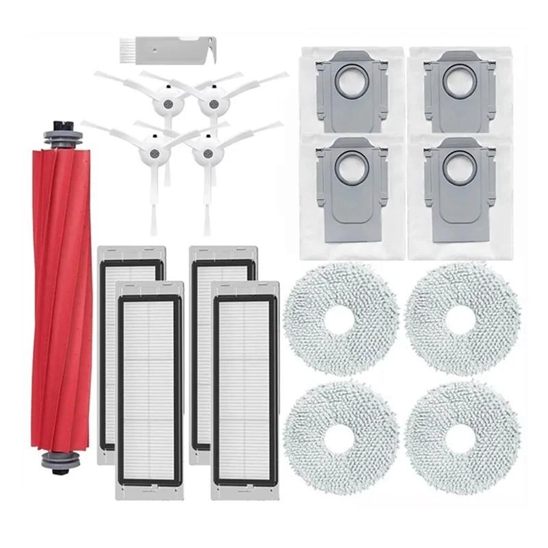 

Сменные аксессуары для Roborock Q Revo / P10 A7400RR, основная боковая щетка, фильтр НЕРА, Швабра, тканевый мешок для пыли