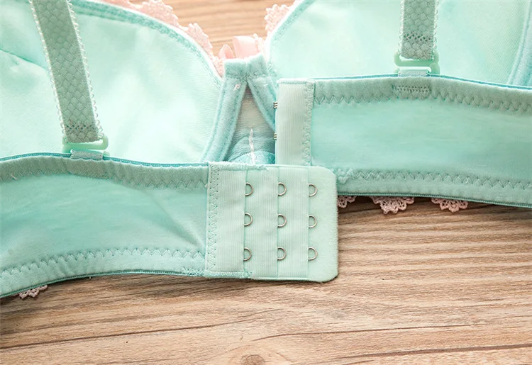 Vintage Girls Bra Set Sexy Thin Bras Pantys Women Seamless Brassiere Low Wasit Fiess Underwear Set Adjustable Plaid_voghion.com