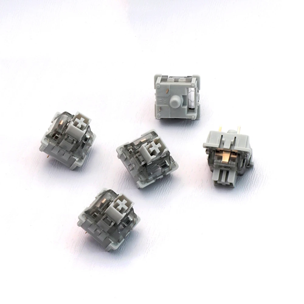 Leobog-interruptor Teclado Mecânico Interruptores Lineares Cinza Custom 3pin Teclado Gaming Faça Você Mesmo mx Rgb Hot-swap Switch v3 - Imagem 6