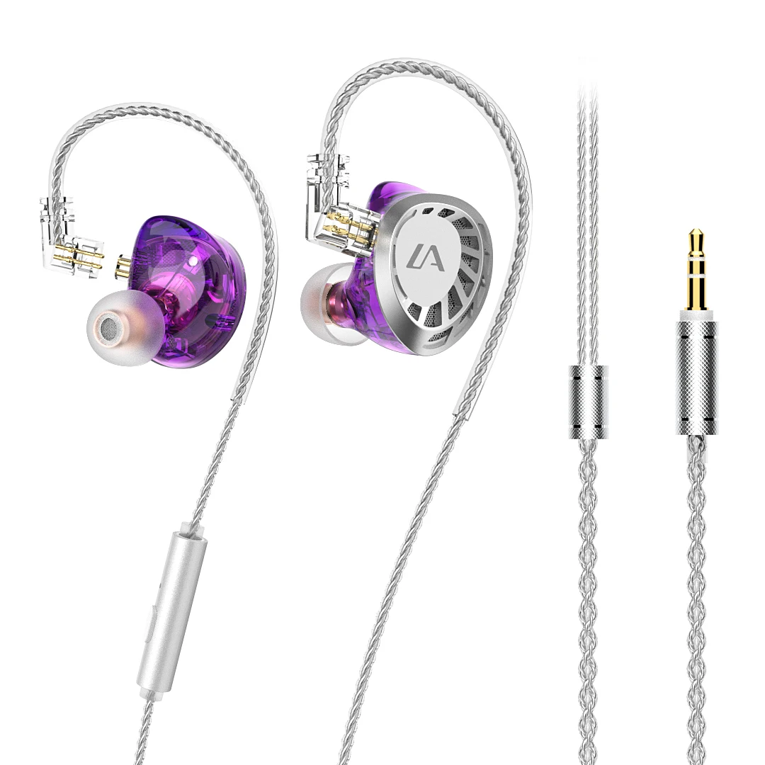 LAFITEAR 2DD+6BA Wired Earphone 2 Dynamic 6 Balanced Armature Hybrid Drive Headphone In Ear High Resolution Monitor HiFi Headset bluetooth headphones Earphones & Headphones