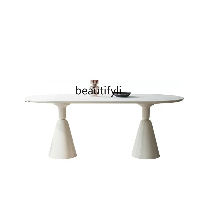 

Кремовый стиль, каменная тарелка, обеденный стол, домашний обеденный стол и стул, маленькая квартира, прямоугольная тарелка, обеденный стол, простой современный
