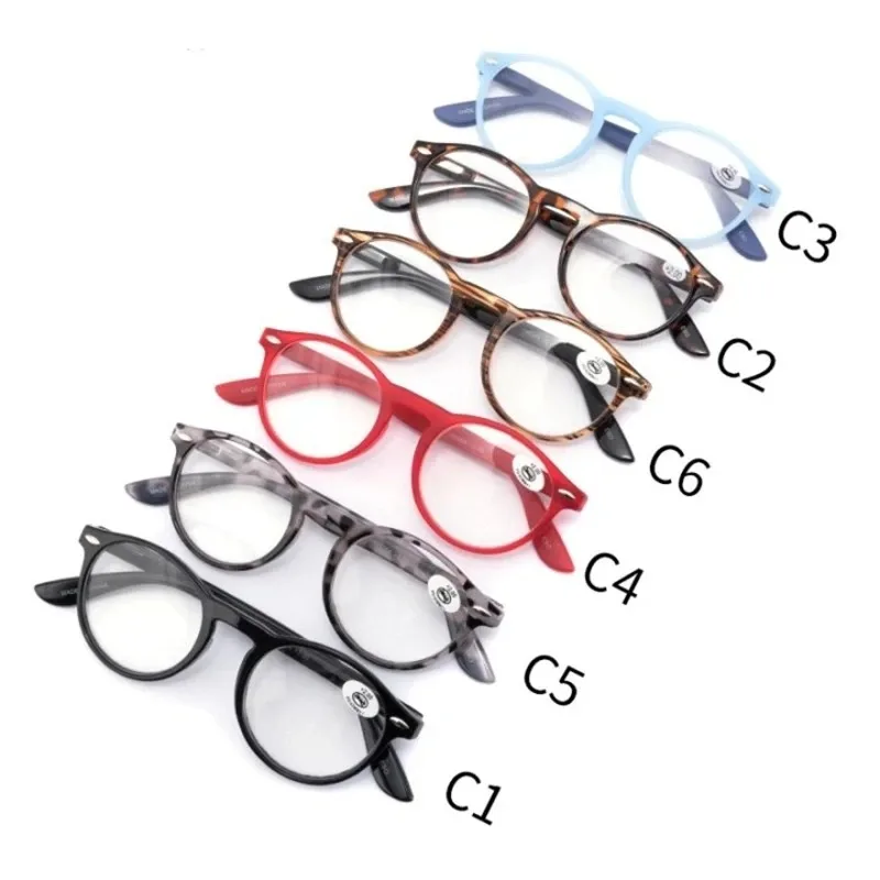 Chic Women's Round Reading and Computer Glasses