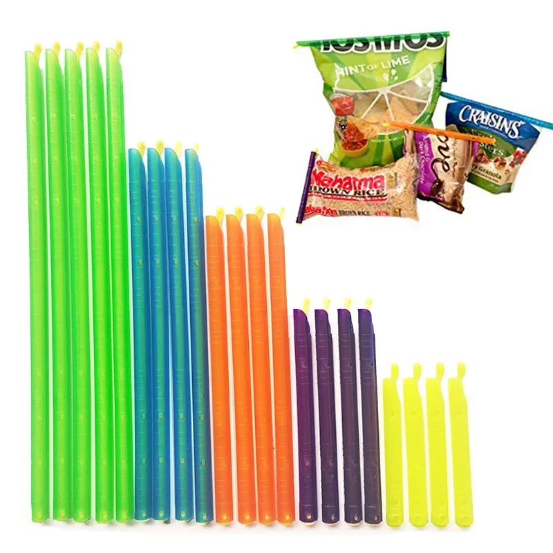 Food bags clip Bread bag clips Kitchen bag clips Sealing clips Storage bag clips Bag clips Food Snack Bag Sealing Clip Sealing Stick Food Preservation Sealer Reusable Kitchen Storage Organizer