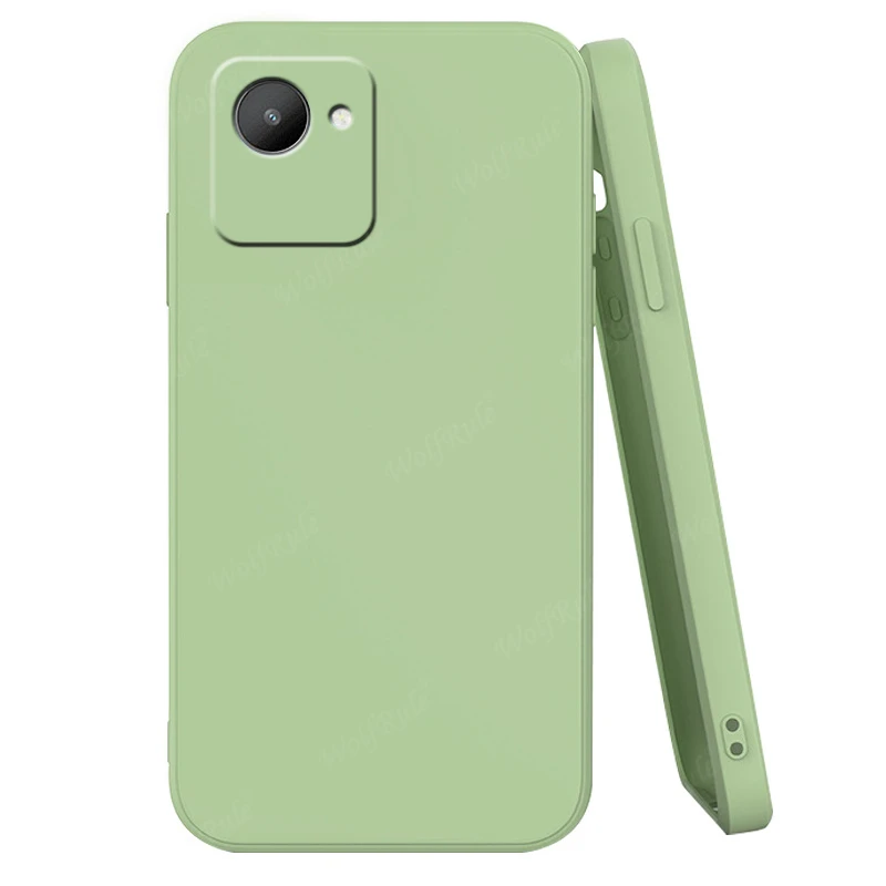 Cover Per Realme C30 4G HAOYE Con Retro In Vetro Temperato Sfumato E Bordo TPU Morbido - Protezione Anti Graffio, Colori Sfumati