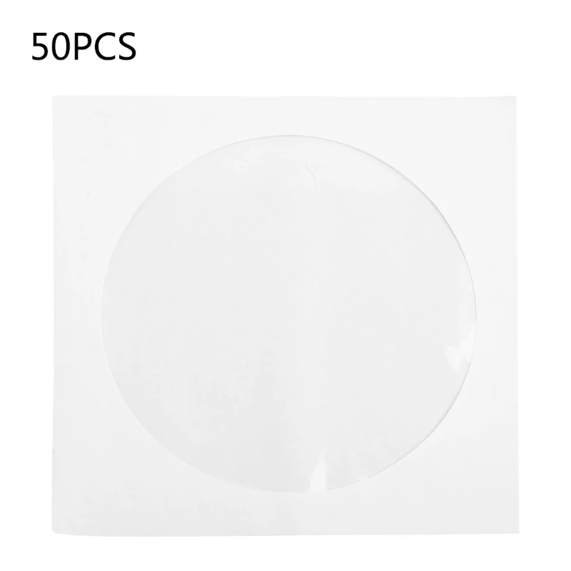 573A 케이스 커버 봉투 세트용 50개 5인치 종이 DVD 플랩