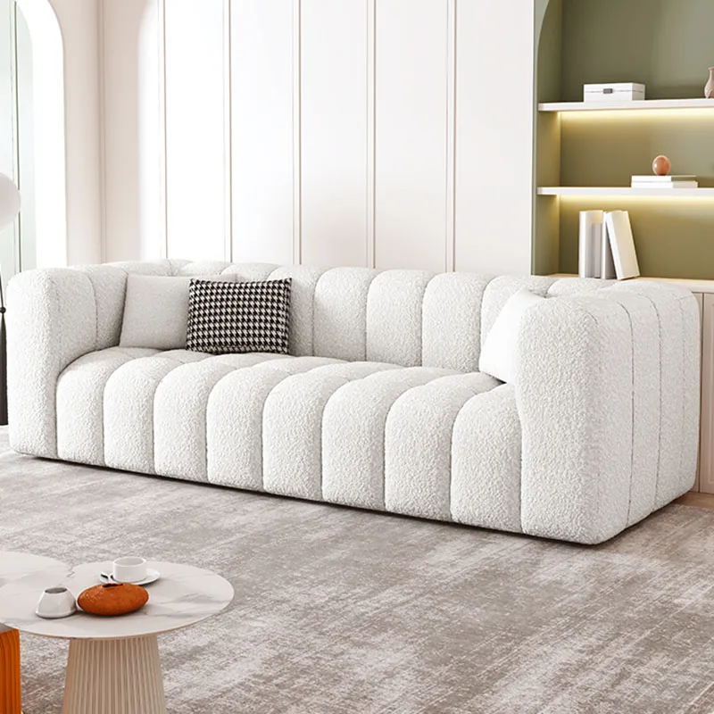 

White Comfortable Sofa Apartment Interior Designer Puff Sofa Lounge Luxury Ensembles De Meubles De Jardin Japanese Furniture