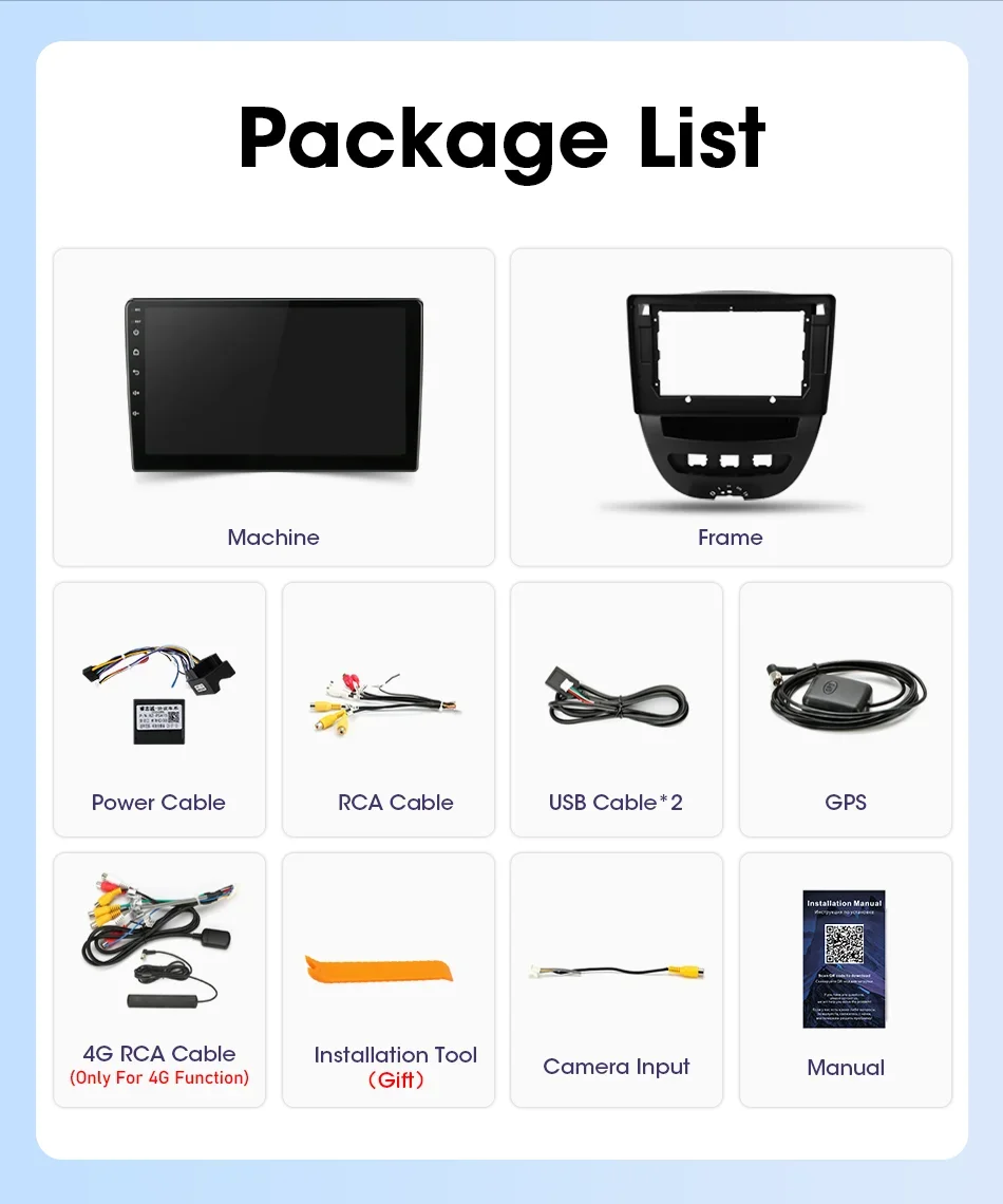 Android für Peugeot 107Toyota Aygo Citroen C1 2005-2014 Drahtlose CarPlay Auto Multimedia Stereo Auto Radio GPS Navigation audio – Detail 23