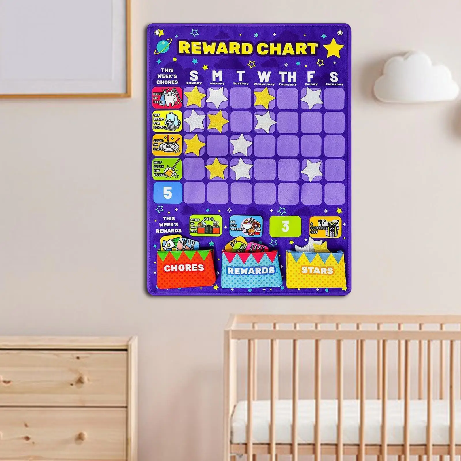 

Good Behavior Charts Durable Felt Incentive Chart Responsibility Training