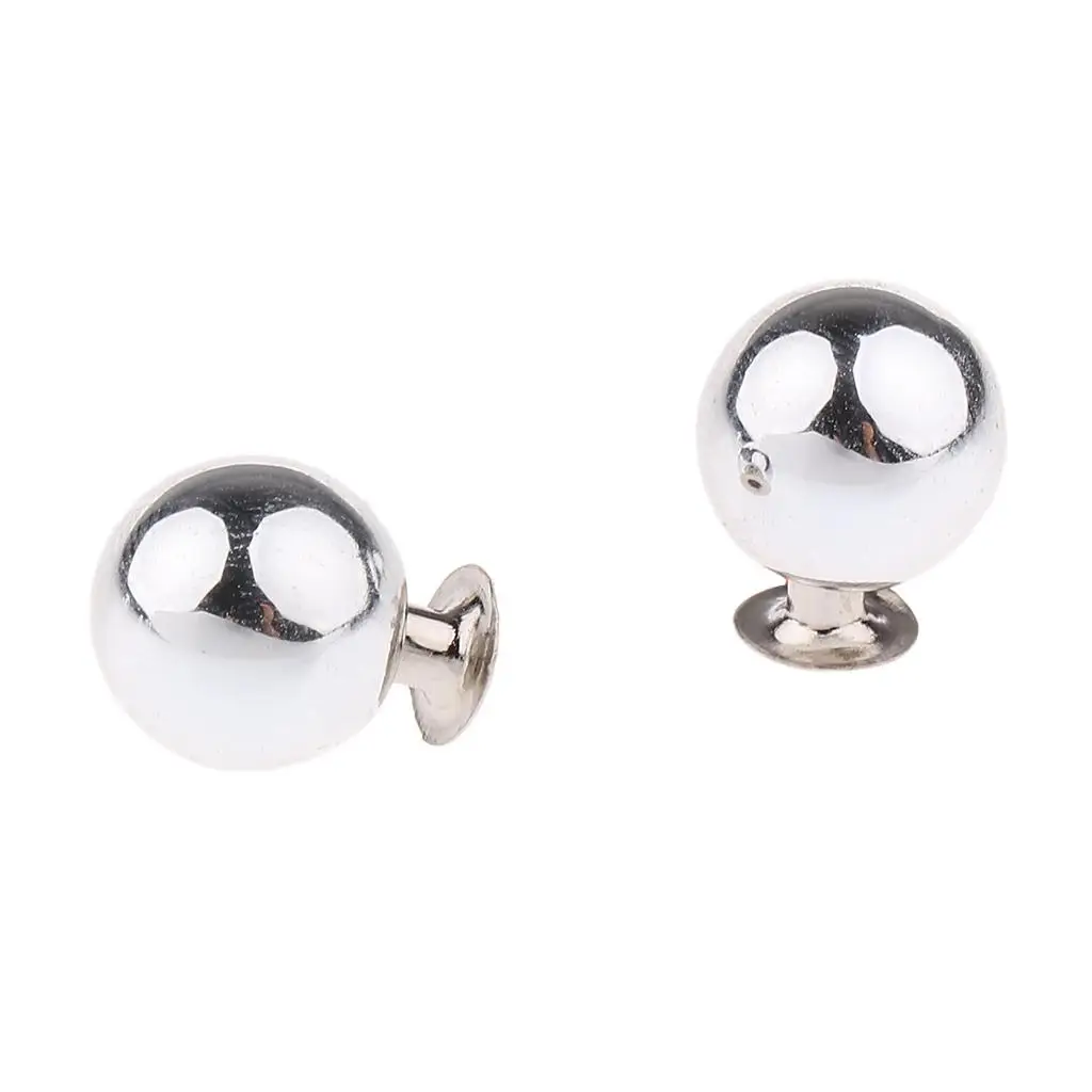 15 Sets 10mm Plastic Pearl Ball Studs Rivet Screw for DIY Leather Crafts