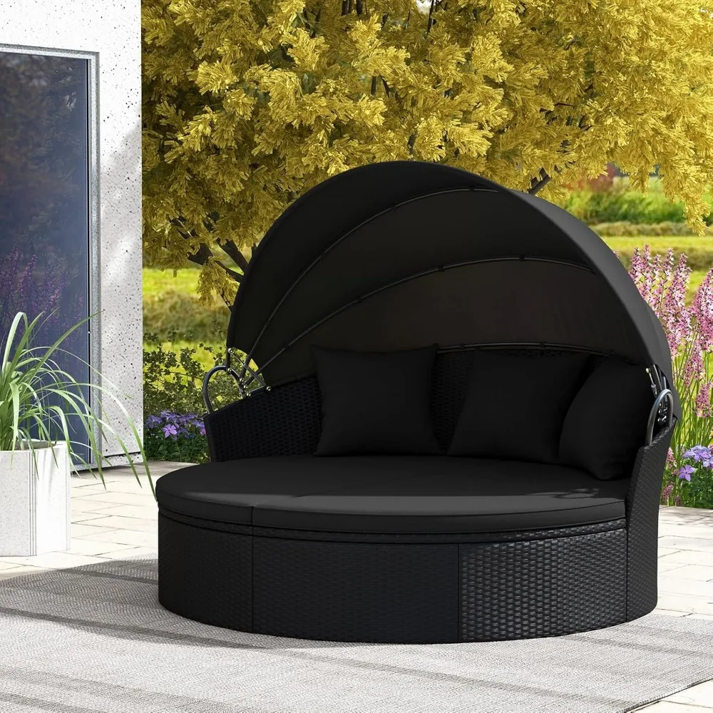 Outdoor Rattan Daybed Sofa 3